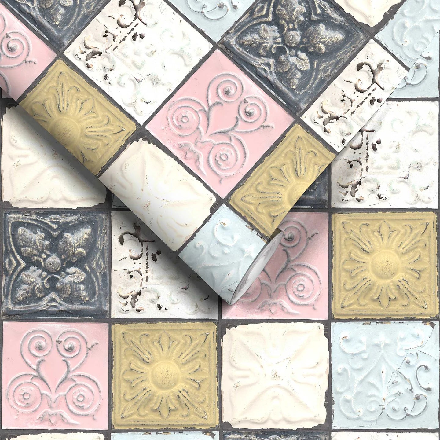 Tin Tile Wallpaper by Woodchip & Magnolia