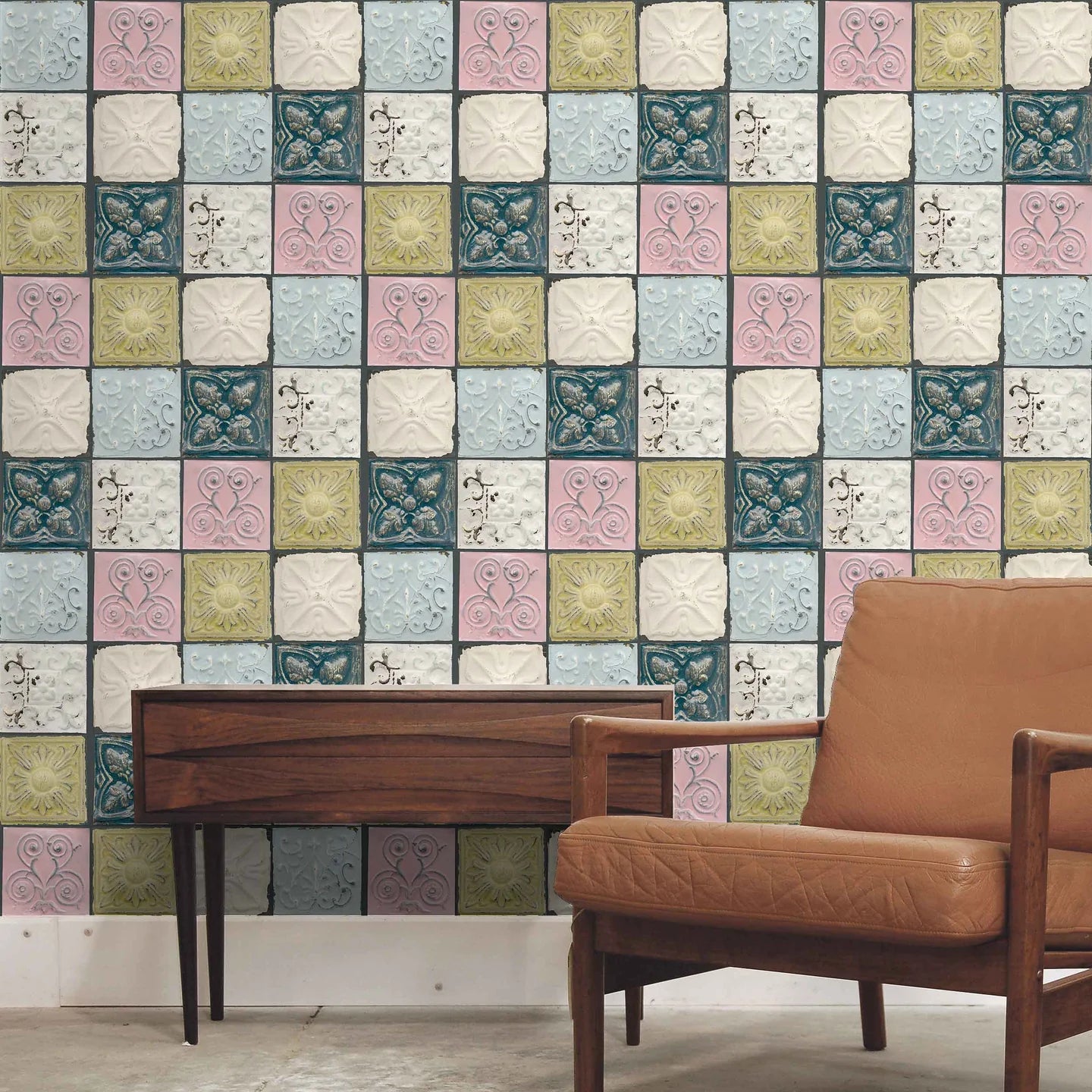 Tin Tile Wallpaper by Woodchip & Magnolia