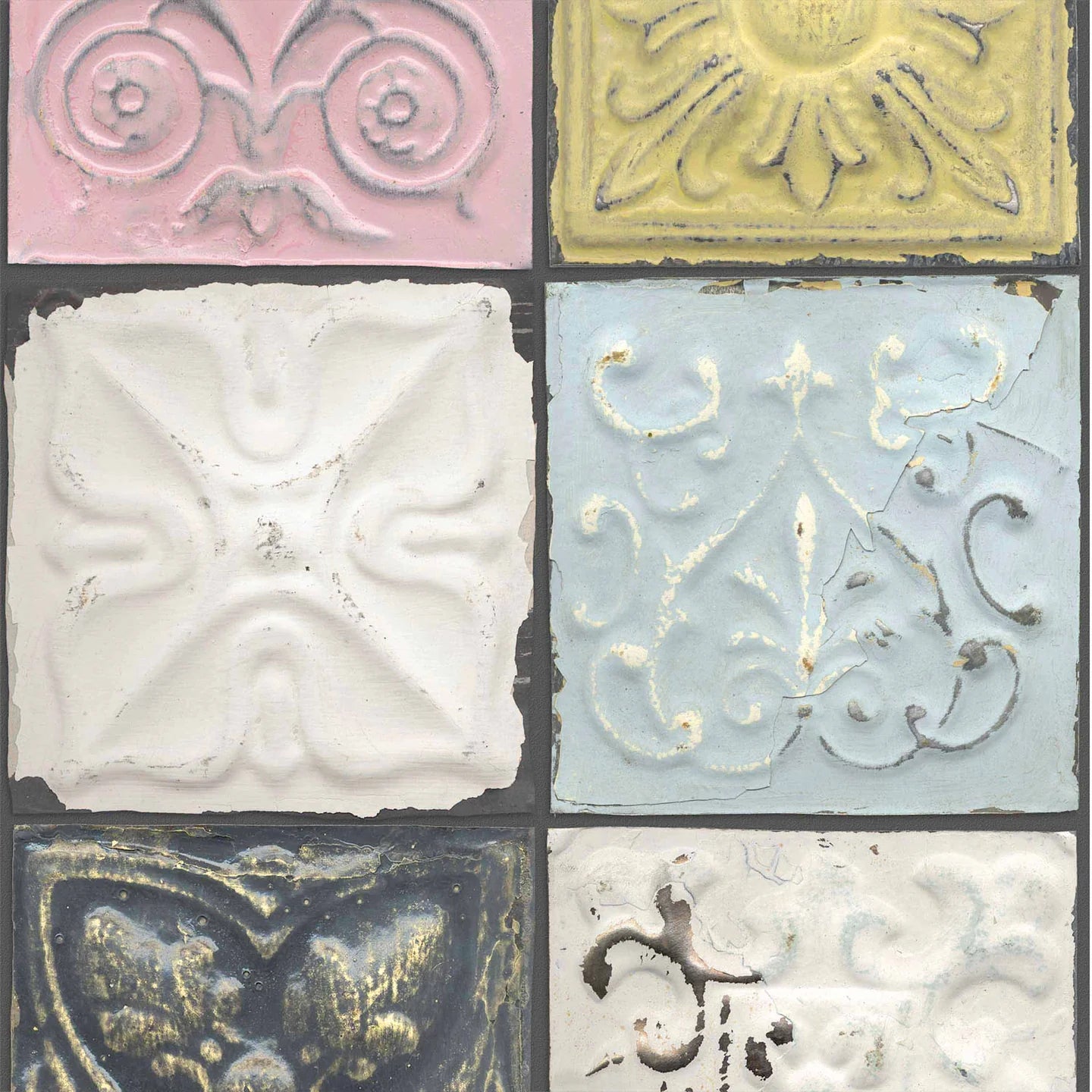 Tin Tile Wallpaper by Woodchip & Magnolia