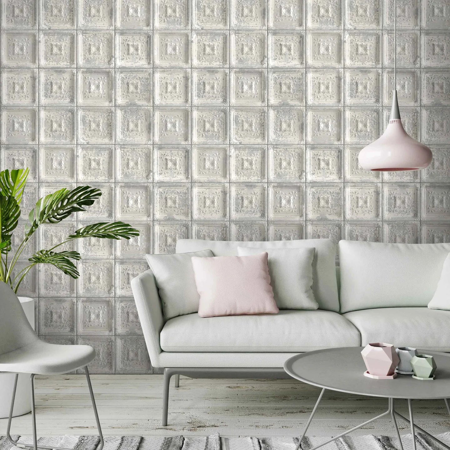 Tin Tile Wallpaper by Woodchip & Magnolia