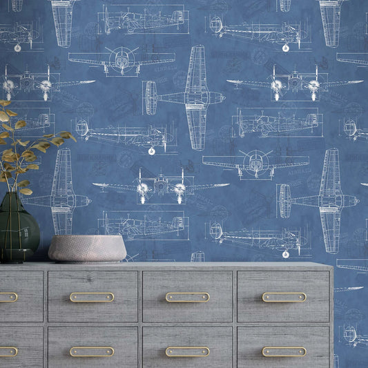 Aviator Wallpaper by Woodchip & Magnolia