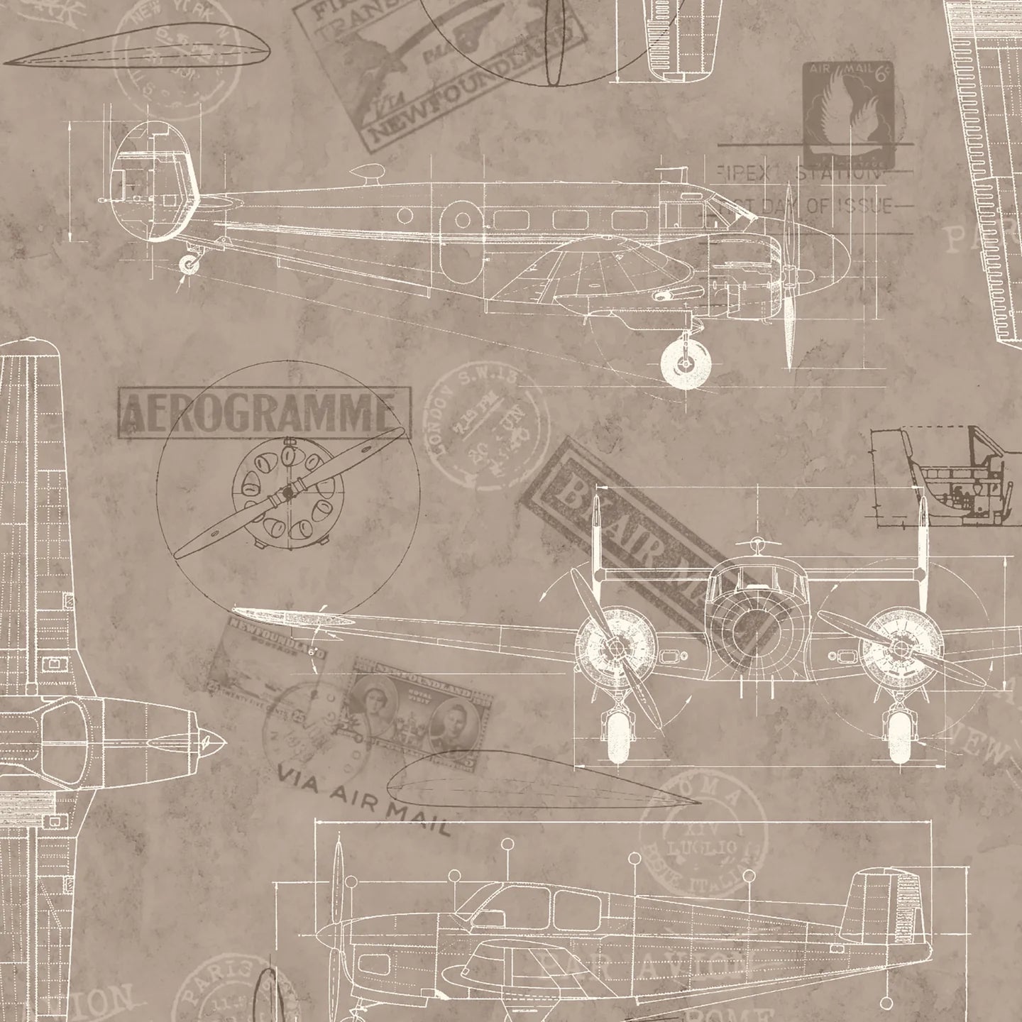 Aviator Wallpaper by Woodchip & Magnolia