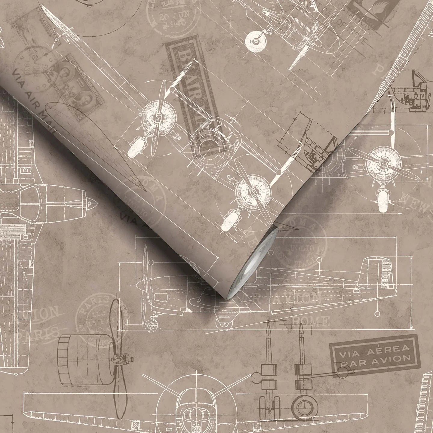 Aviator Wallpaper by Woodchip & Magnolia