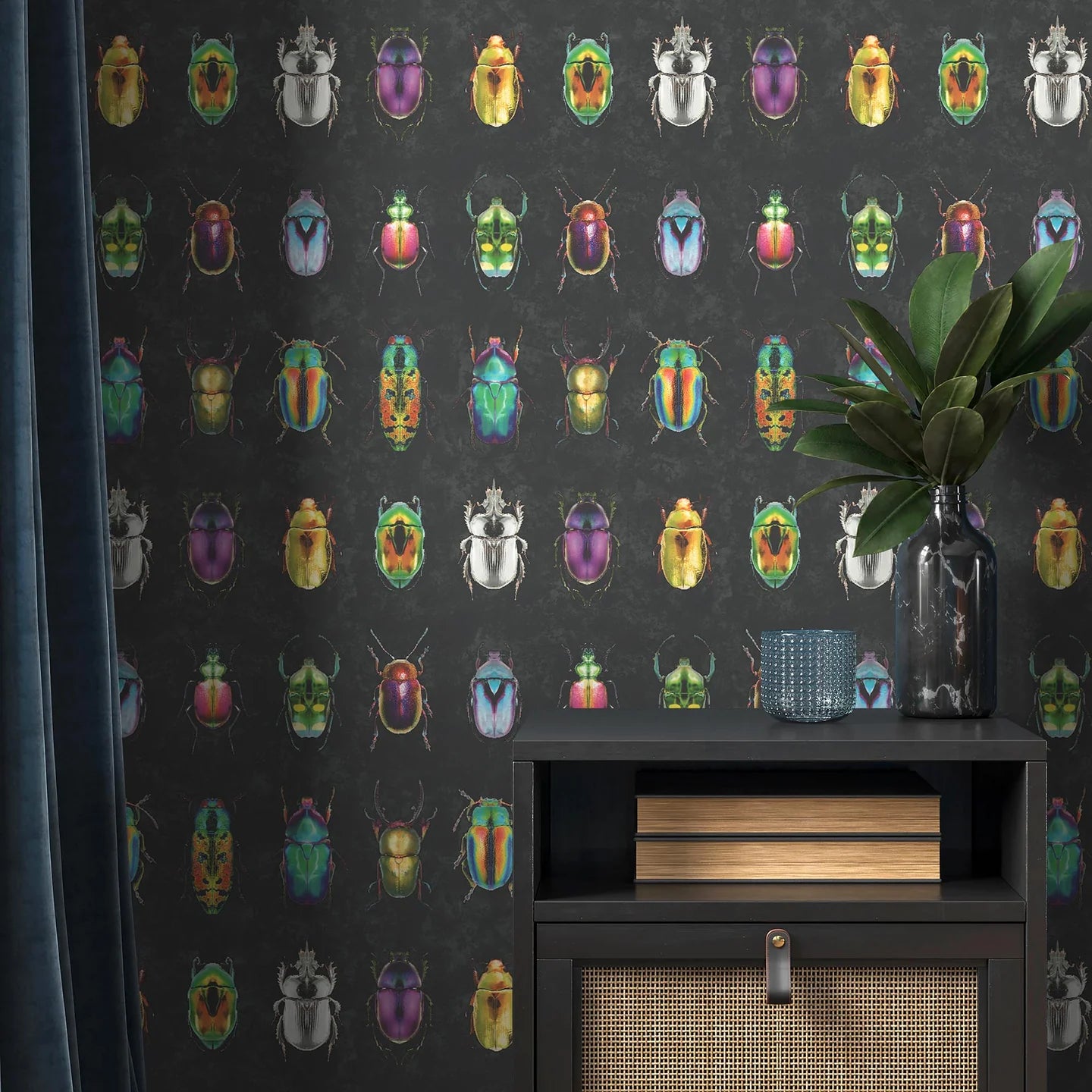 Beetle Jewels Wallpaper by Woodchip & Magnolia