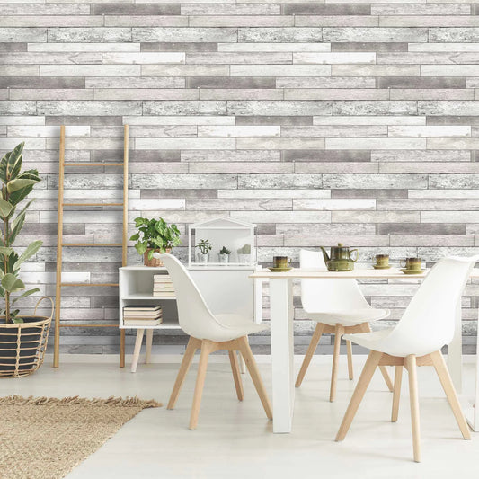 Bleached Wood Wallpaper by Woodchip & Magnolia