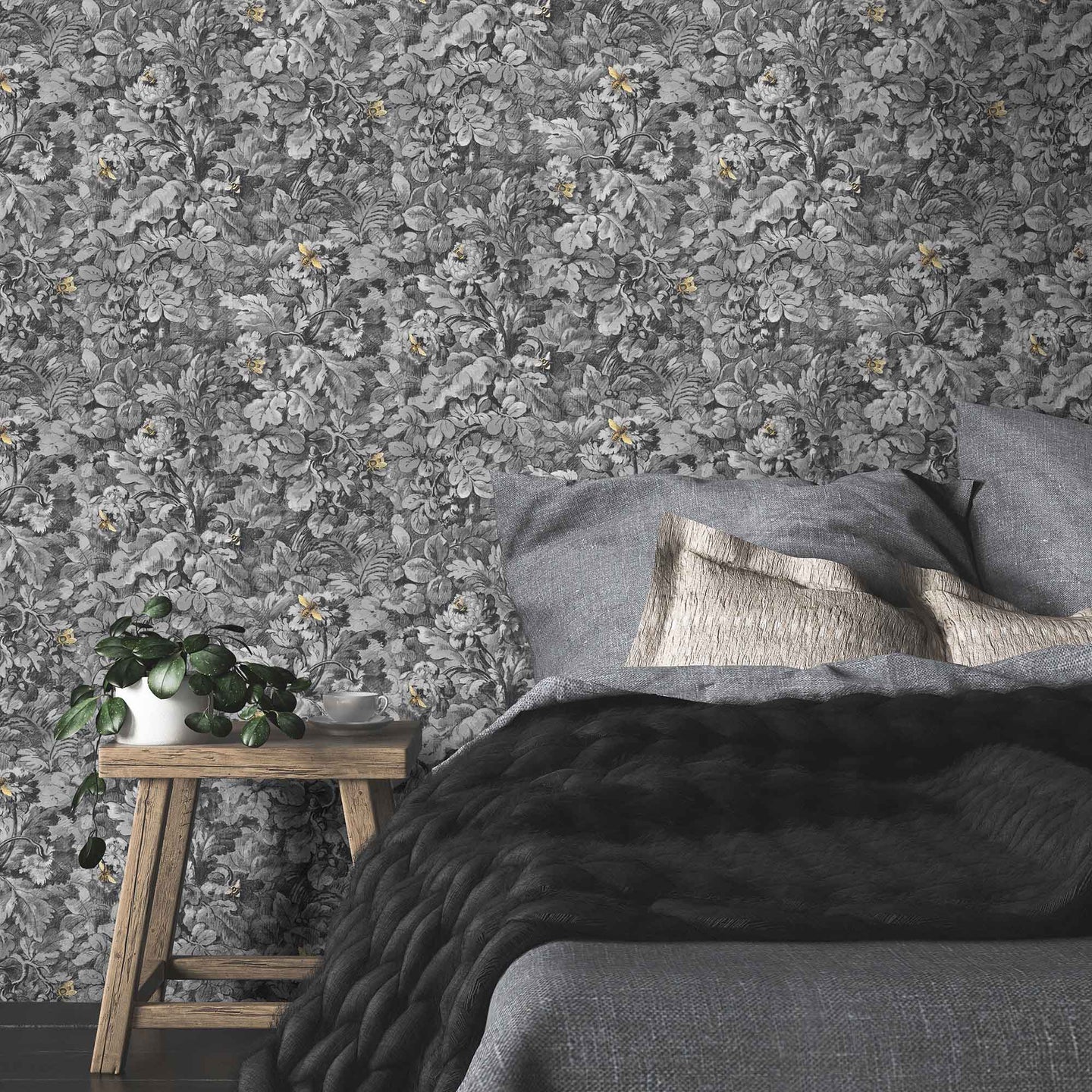 Busy Bee Wallpaper by Woodchip & Magnolia