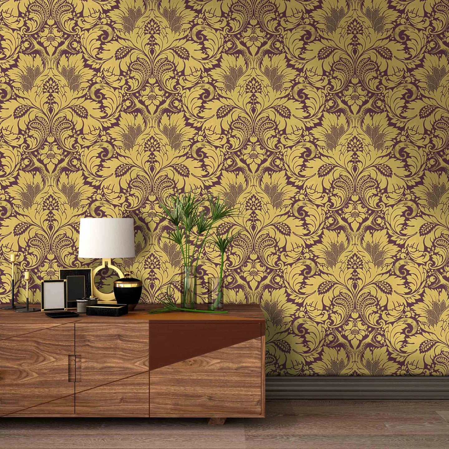 Fearless Damask Wallpaper by Woodchip & Magnolia