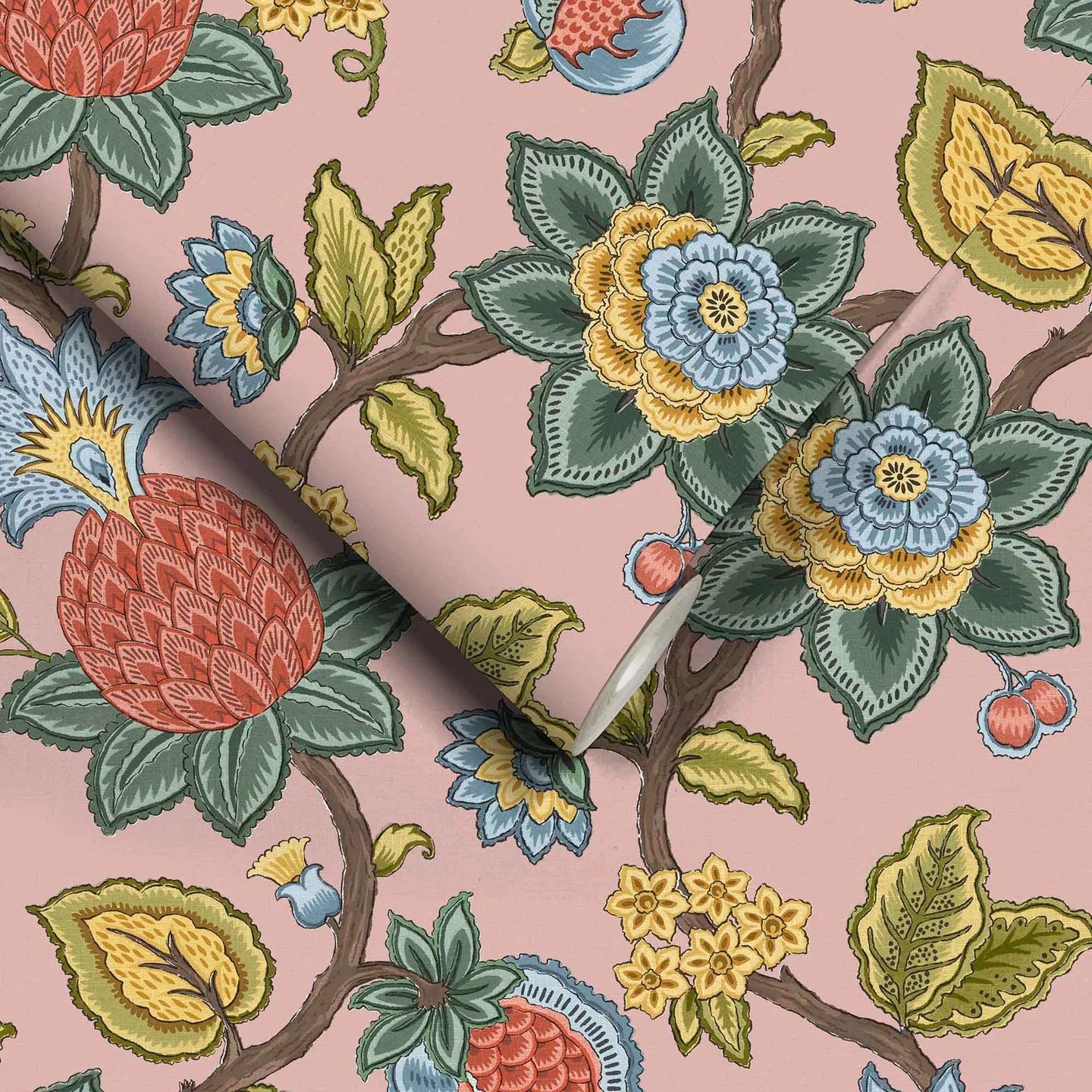 Doris Jacobean Wallpaper by Woodchip & Magnolia