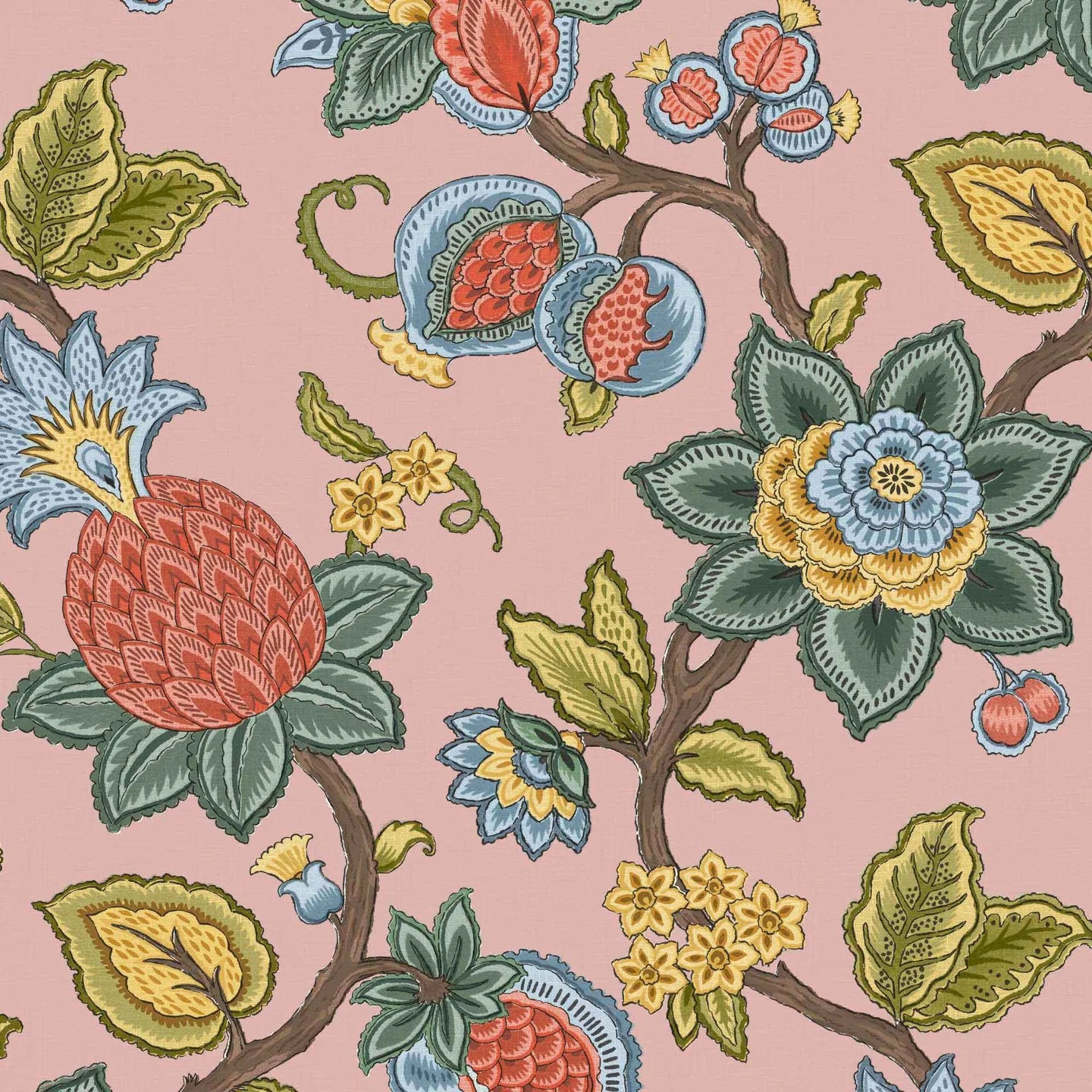Doris Jacobean Wallpaper by Woodchip & Magnolia