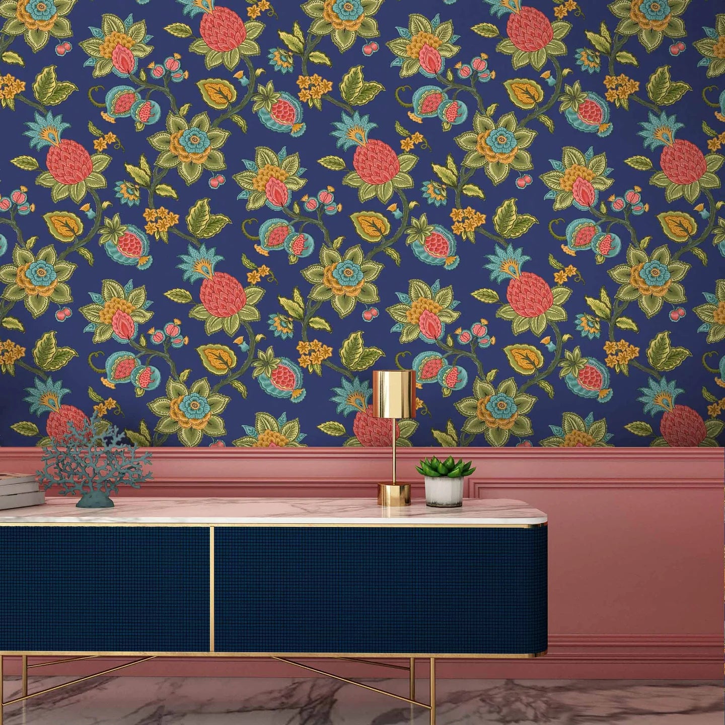 Doris Jacobean Wallpaper by Woodchip & Magnolia