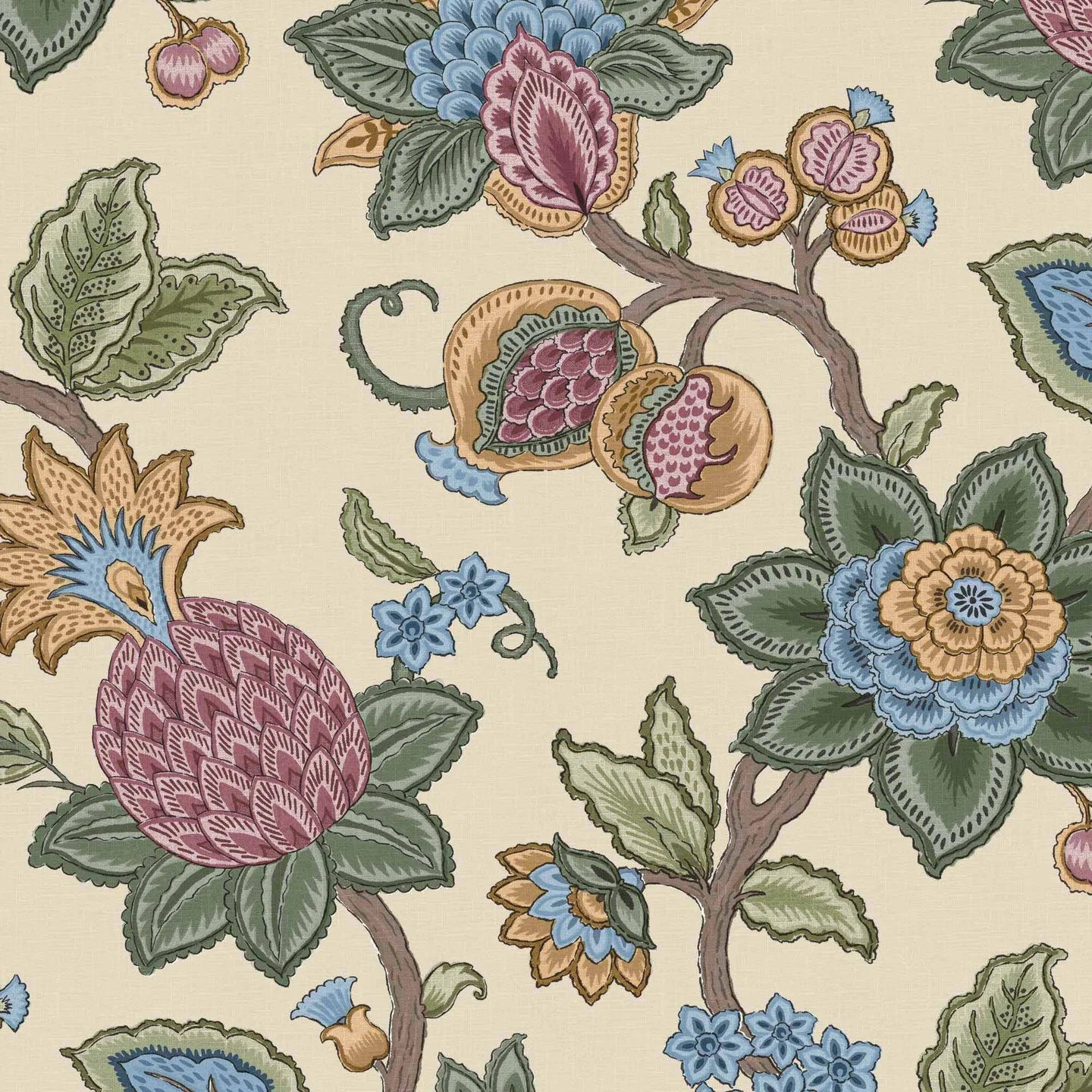 Doris Jacobean Wallpaper by Woodchip & Magnolia