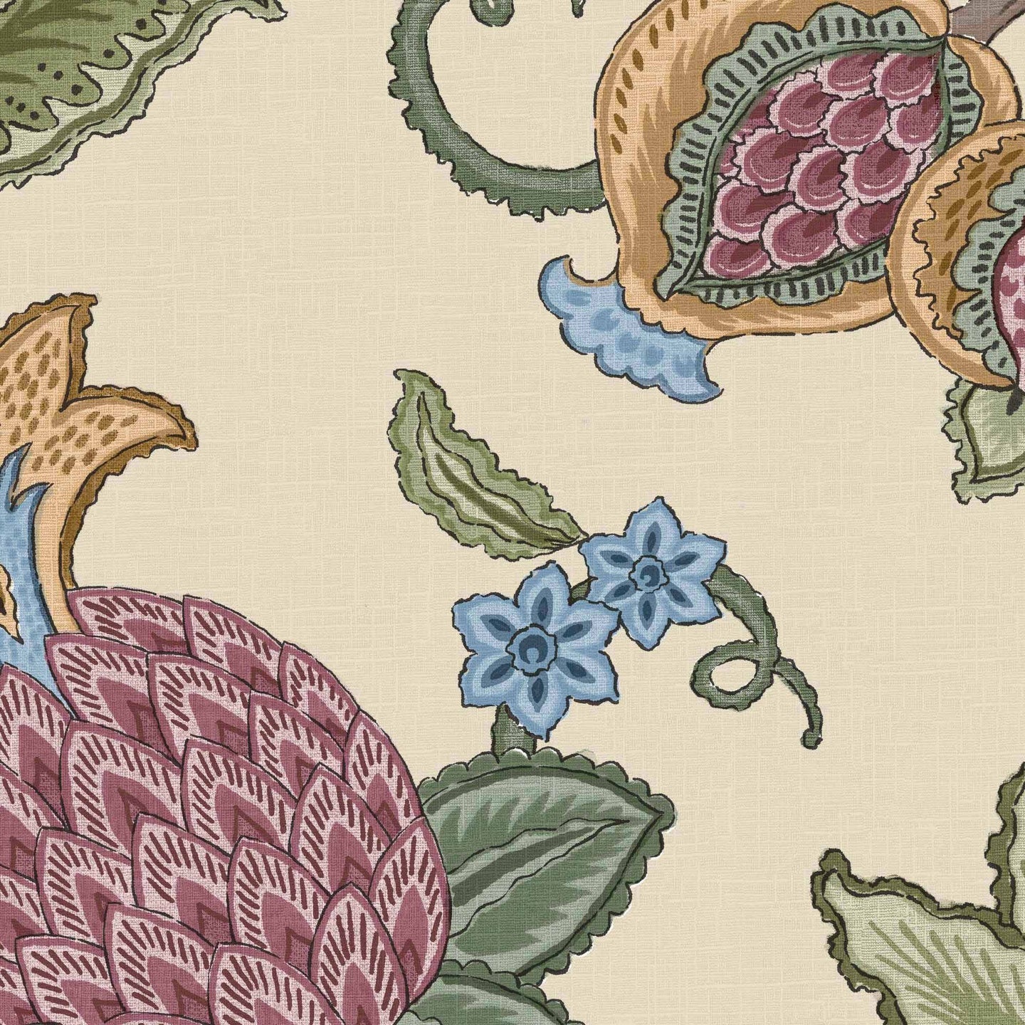 Doris Jacobean Wallpaper by Woodchip & Magnolia
