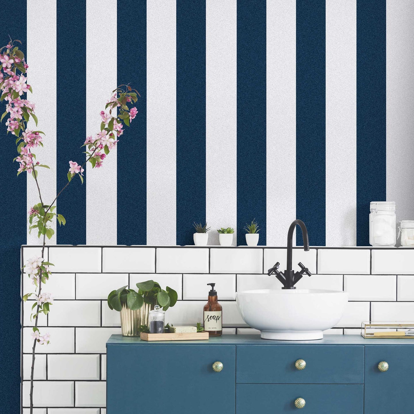Awning Stripe Wallpaper by Woodchip & Magnolia