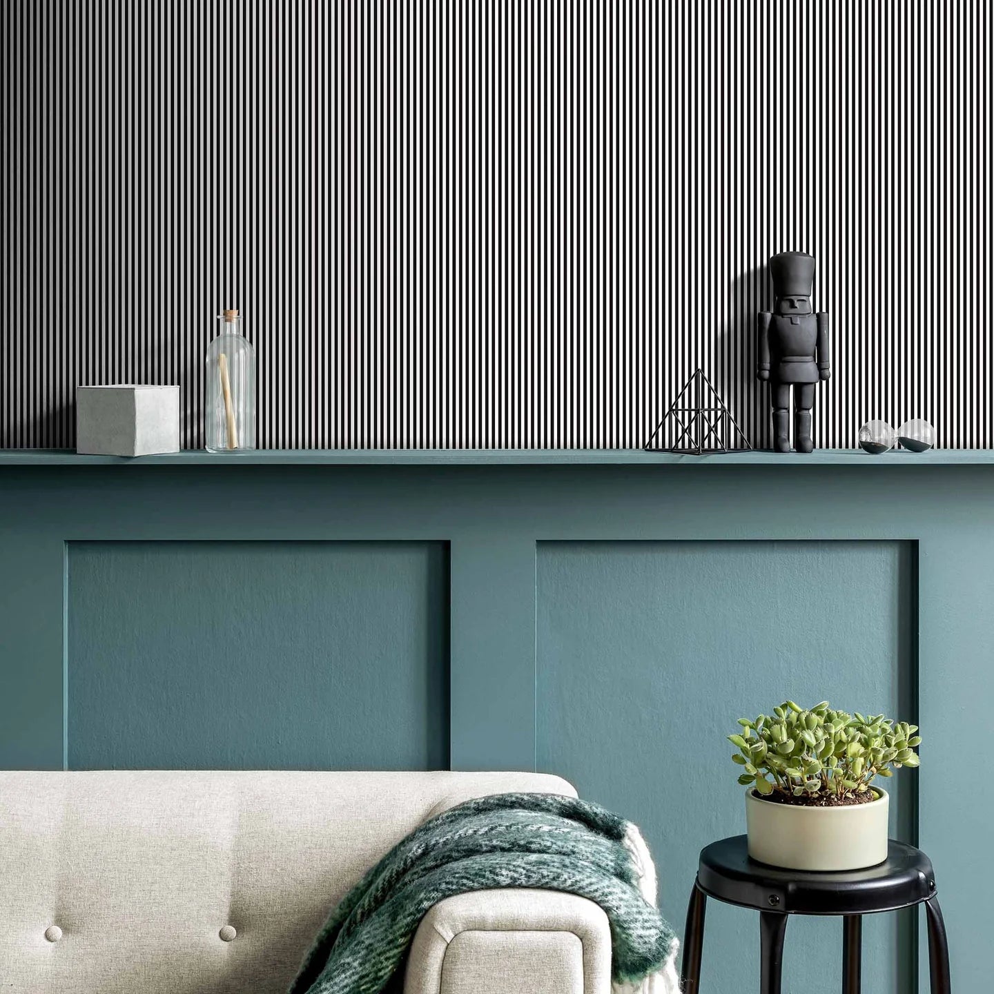 Matchstick Stripe Wallpaper by Woodchip & Magnolia