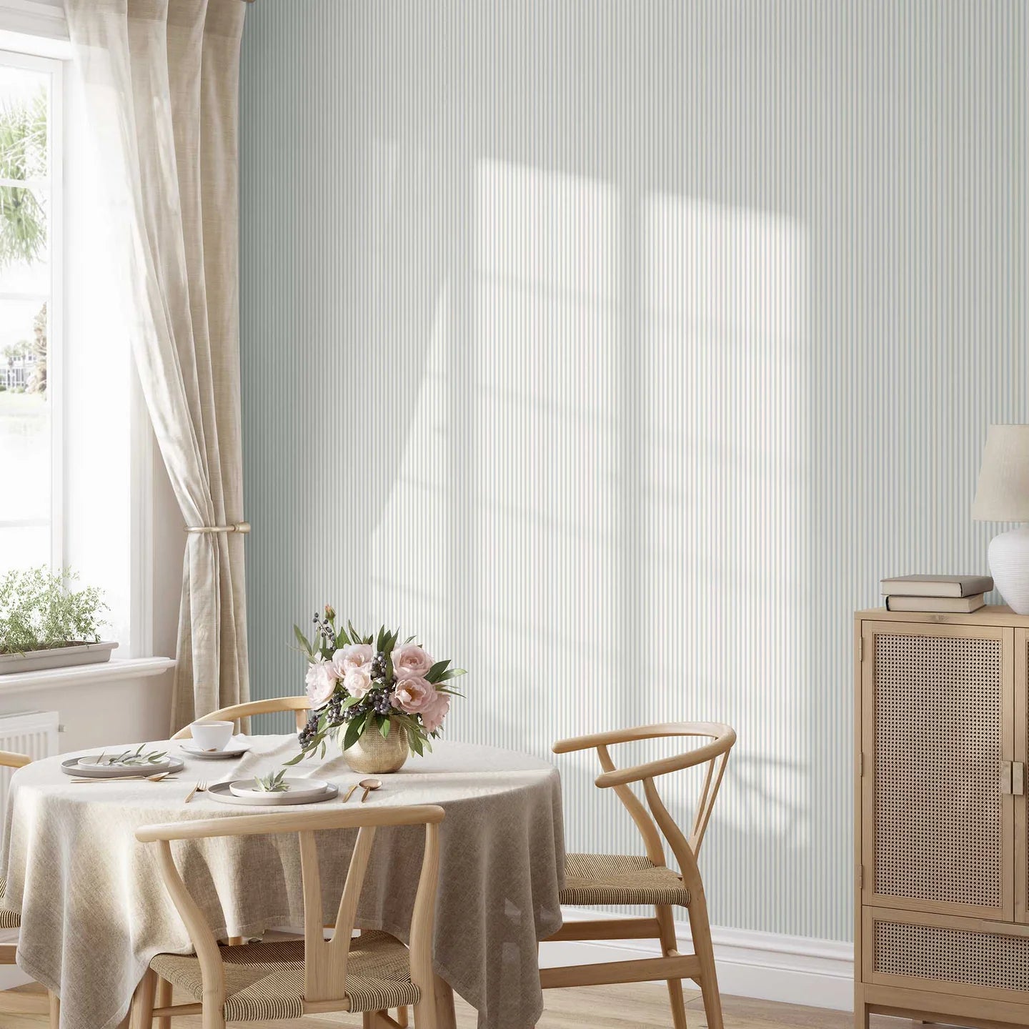 Matchstick Stripe Wallpaper by Woodchip & Magnolia