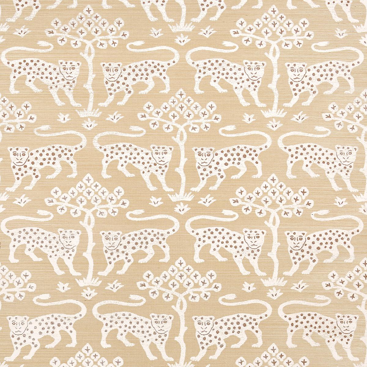 Woodland Leopard Sisal Wallpaper by Schumacher
