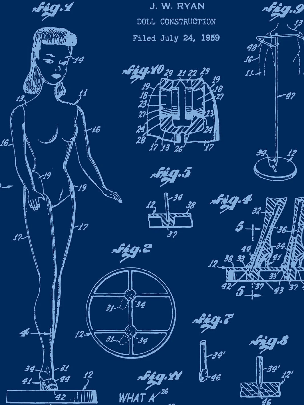Barbie Blueprint Wallpaper- 219 Barbie Collection