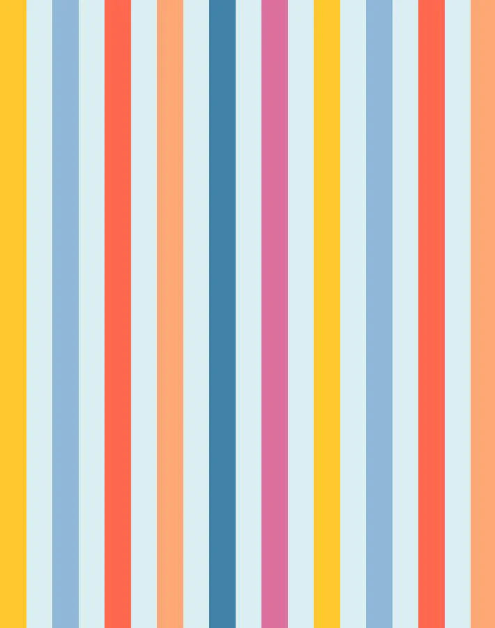 Bend and Snap Stripe Wallpaper by Barbie