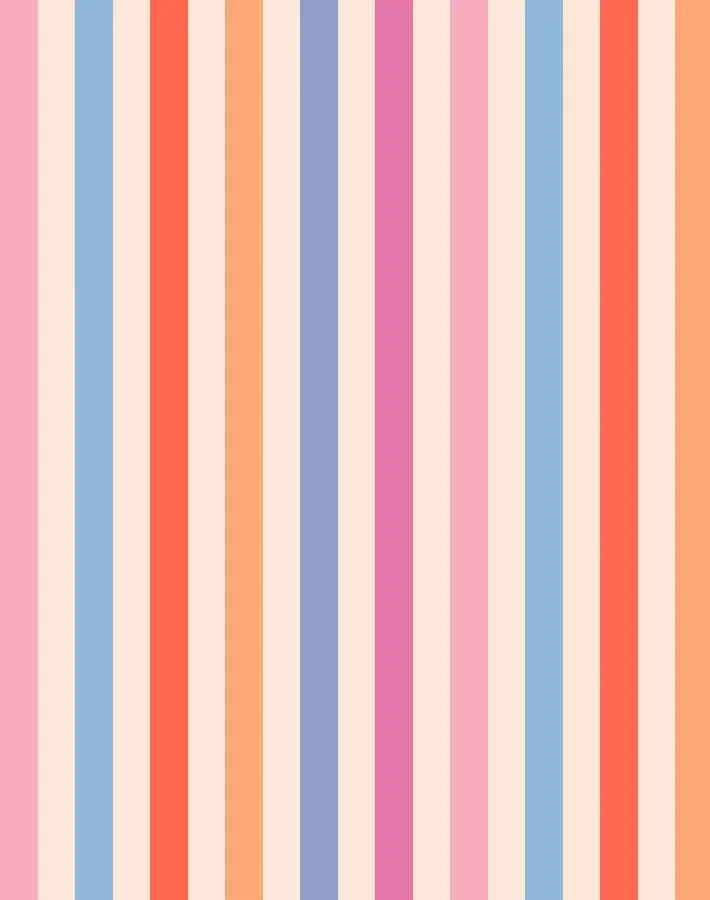 Bend and Snap Stripe Wallpaper by Barbie