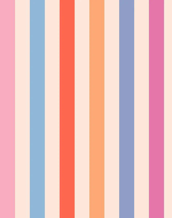 Bend and Snap Stripe Wallpaper by Barbie