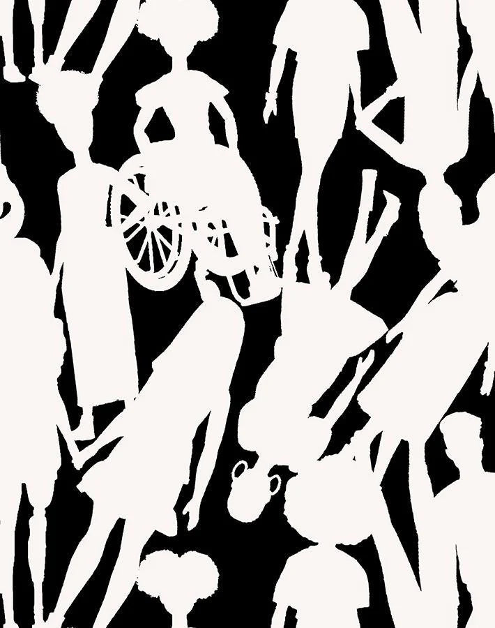 Fashionistas Silhouettes Wallpaper by Barbie