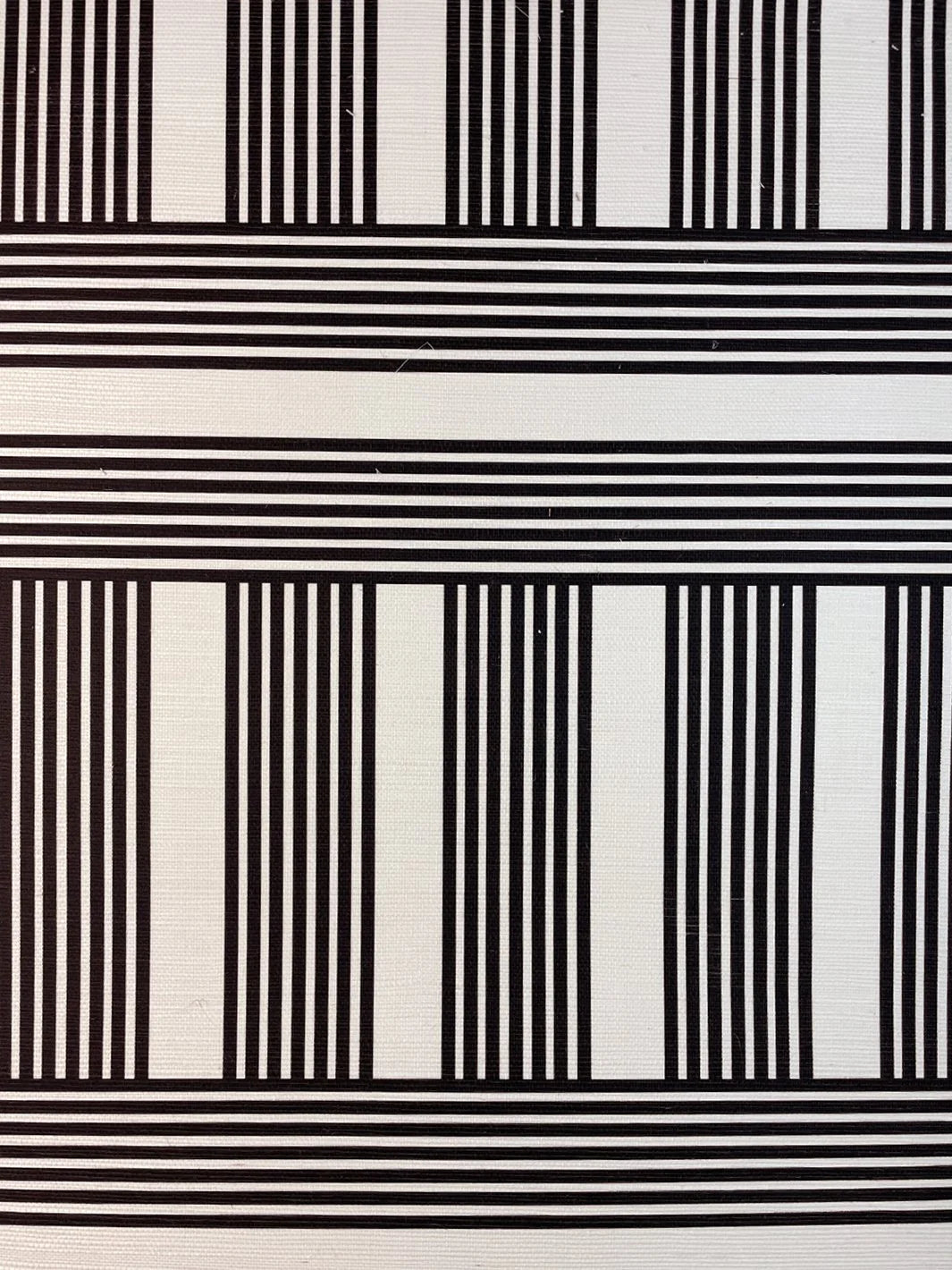 Roman Holiday Grid Grasscloth Wallpaper by Barbie