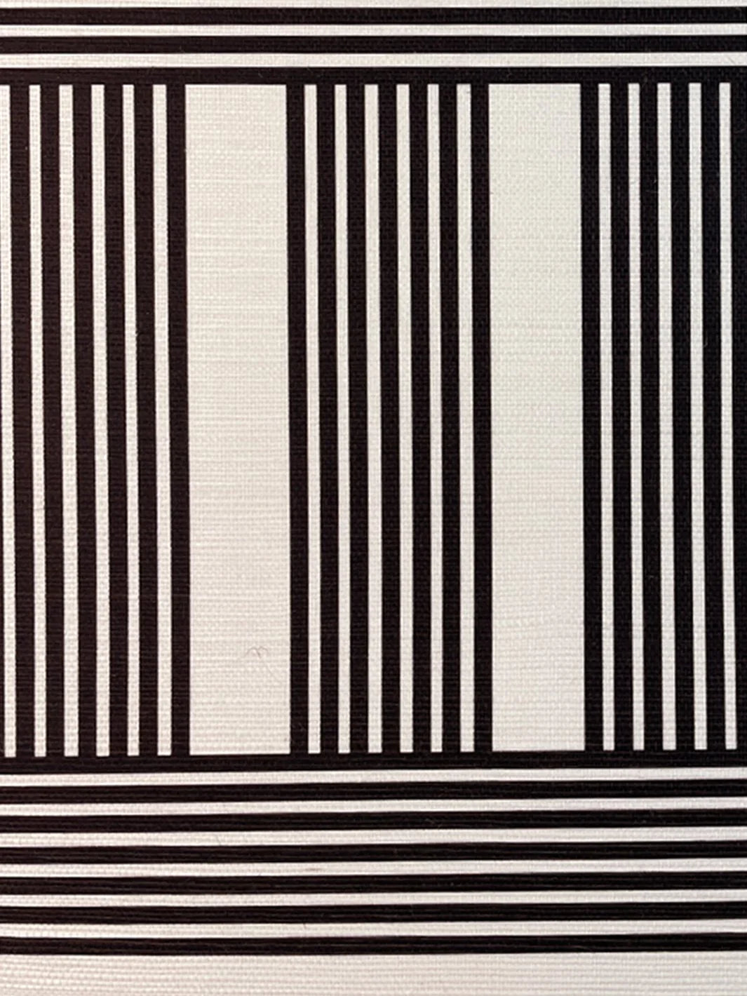 Roman Holiday Grid Grasscloth Wallpaper by Barbie