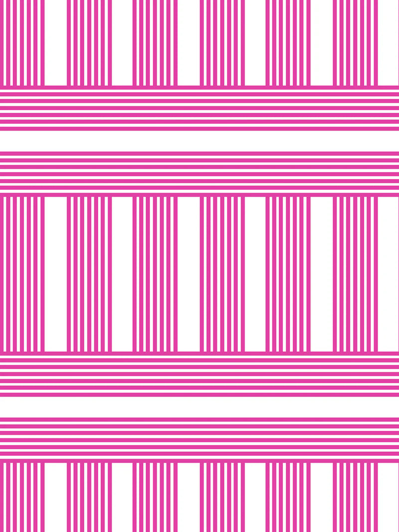 Roman Holiday Grid Wallpaper- 219 Barbie Collection
