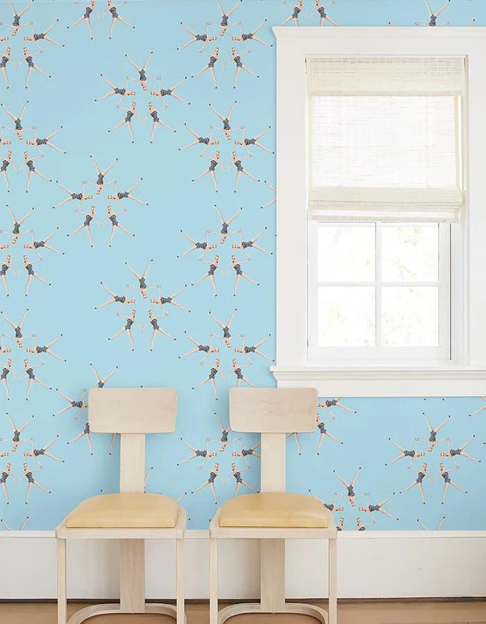 Synchronised Vintage Barbie Wallpaper