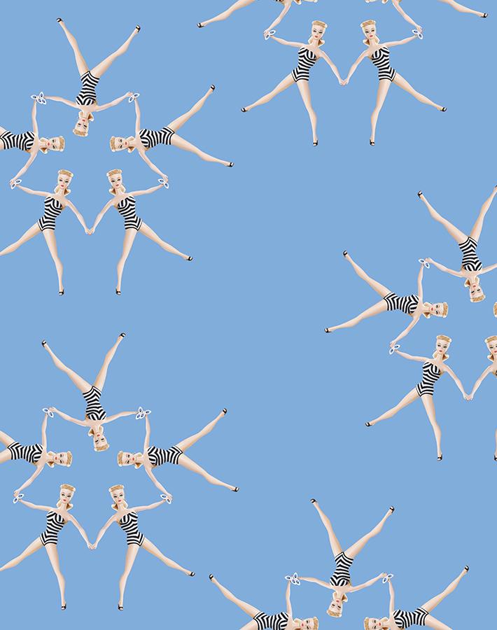 Synchronised Vintage Barbie Wallpaper