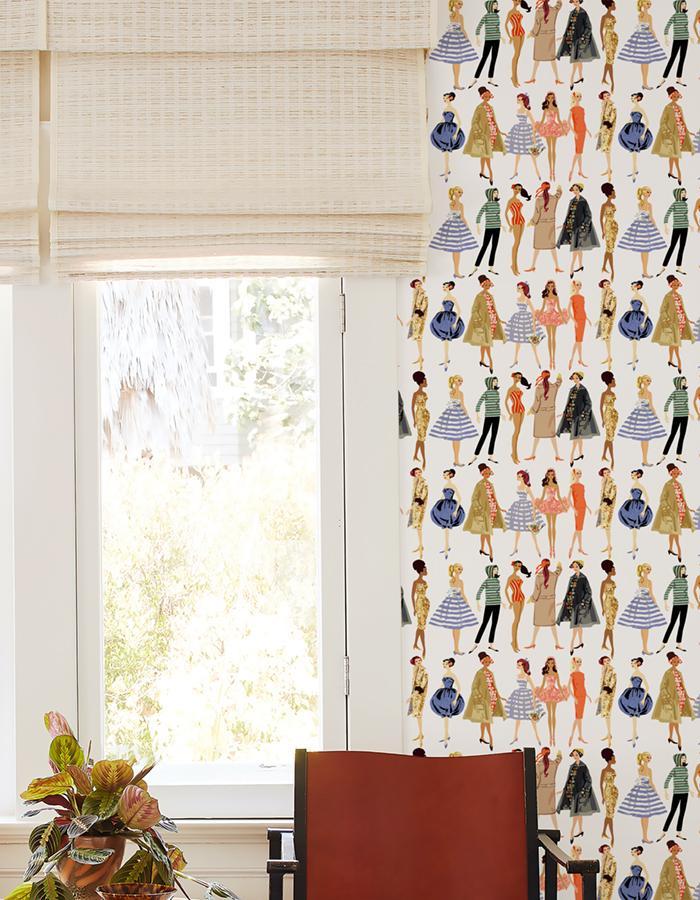 Vintage Illustration Wallpaper - 219 Barbie Collection