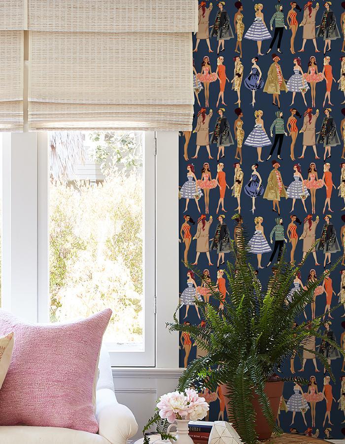 Vintage Illustration Wallpaper - 219 Barbie Collection