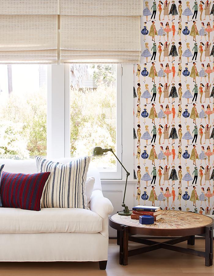 Vintage Illustration Wallpaper - 219 Barbie Collection