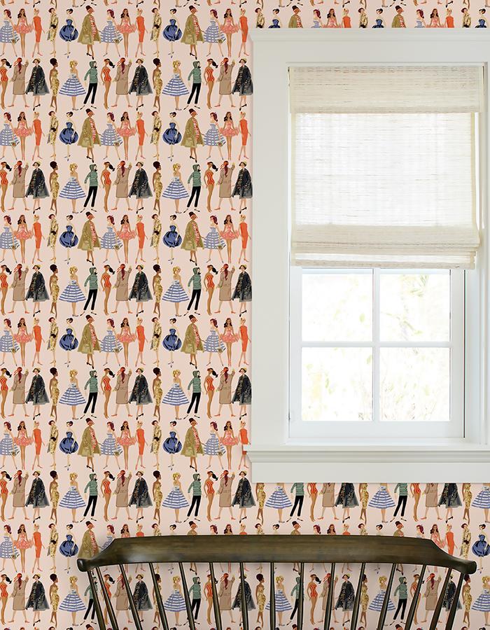 Vintage Illustration Wallpaper - 219 Barbie Collection