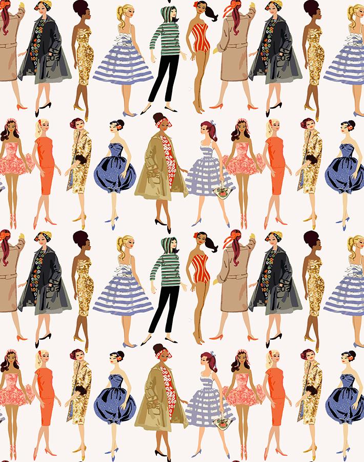 Vintage Illustration Wallpaper - 219 Barbie Collection