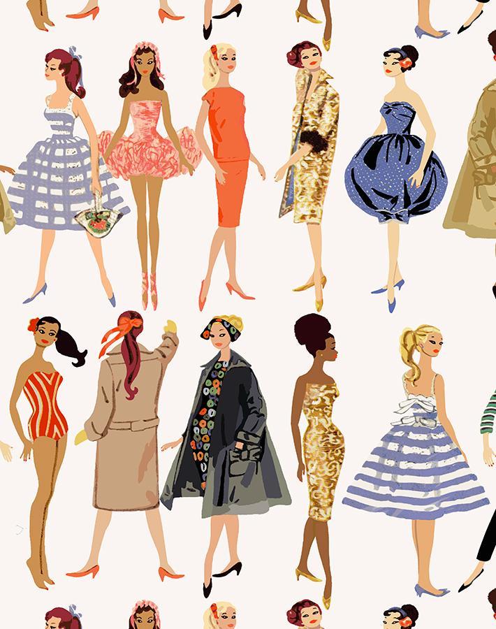 Vintage Illustration Wallpaper - 219 Barbie Collection