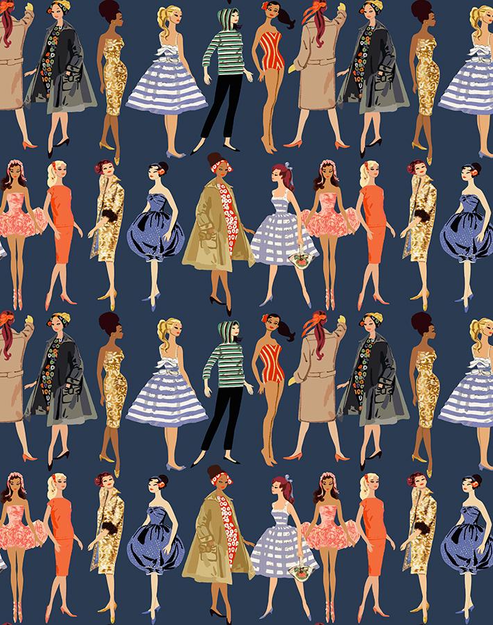 Vintage Illustration Wallpaper - 219 Barbie Collection