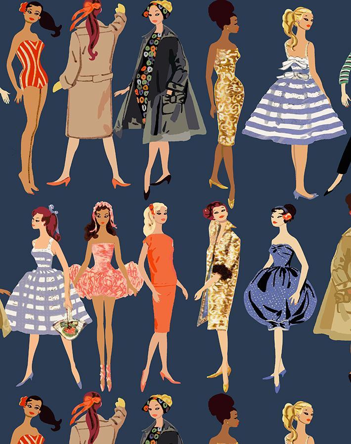 Vintage Illustration Wallpaper - 219 Barbie Collection