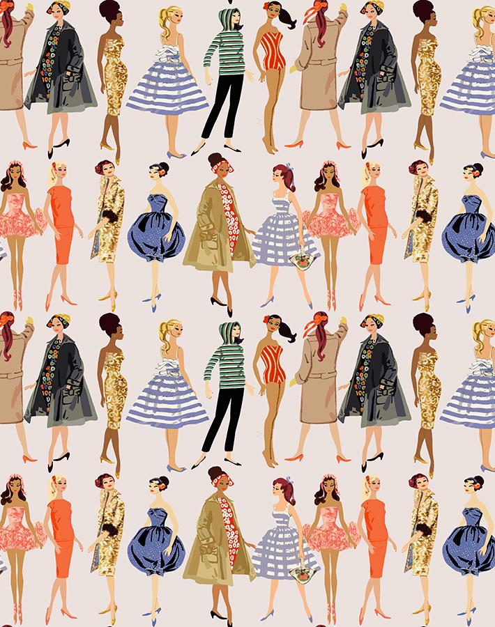 Vintage Illustration Wallpaper - 219 Barbie Collection