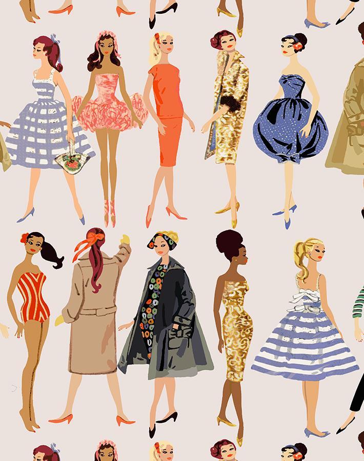 Vintage Illustration Wallpaper - 219 Barbie Collection
