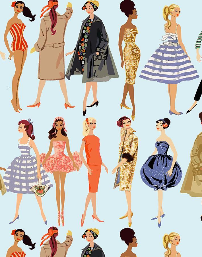 Vintage Illustration Wallpaper - 219 Barbie Collection