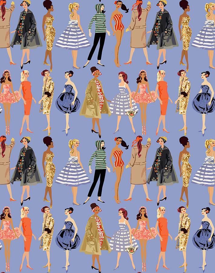 Vintage Illustration Wallpaper - 219 Barbie Collection
