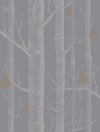Metallic Silver & Metallic Bronze on Lilac Grey