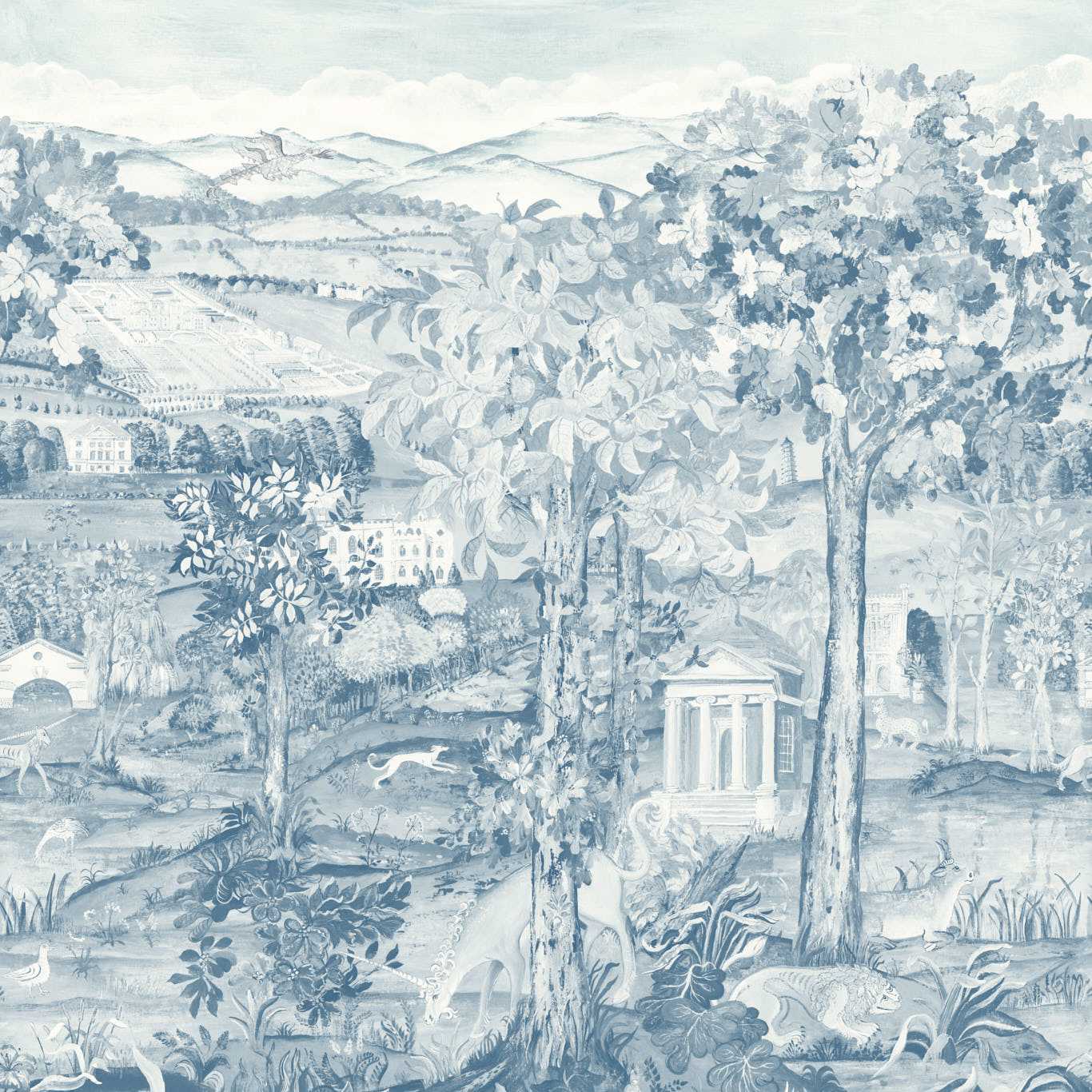 Arcadian Thames Wallpaper by Zoffany