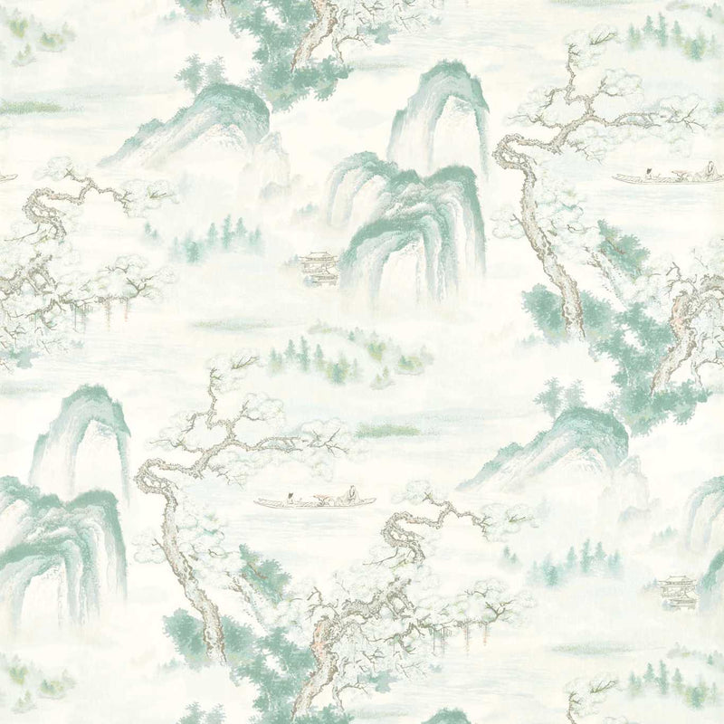 Floating Mountains Superwide Wallpaper by Zoffany (Sold per Lineal Metre)