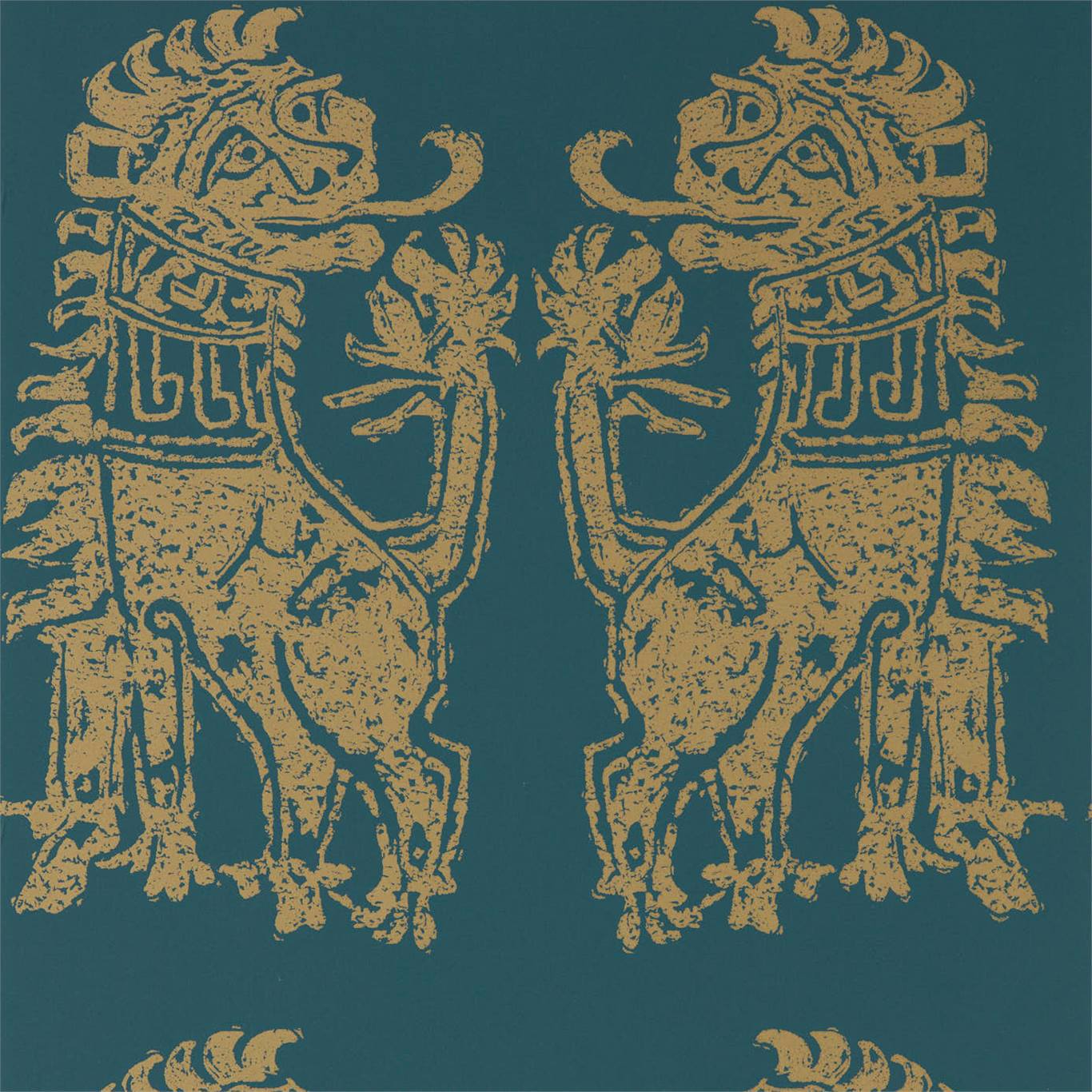 Sicilian Lion Wallpaper by Zoffany