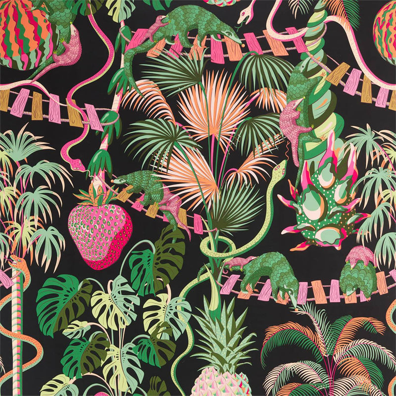 Precarious Pangolins Superwide Wallpaper by Zoffany (Sold per Lineal Metre)