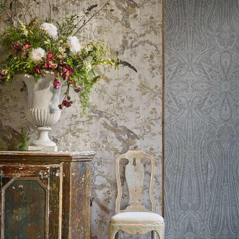 Chintz Lustre Wallpaper by Zoffany (Sold per Lineal Metre)