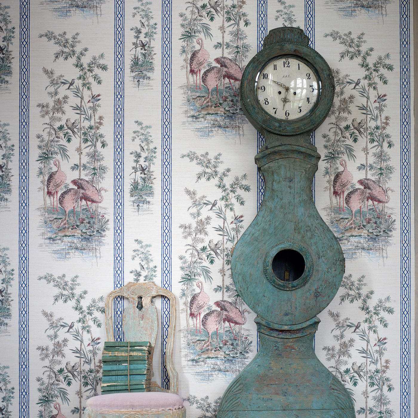 Storks & Thrushes Wallpaper by Zoffany
