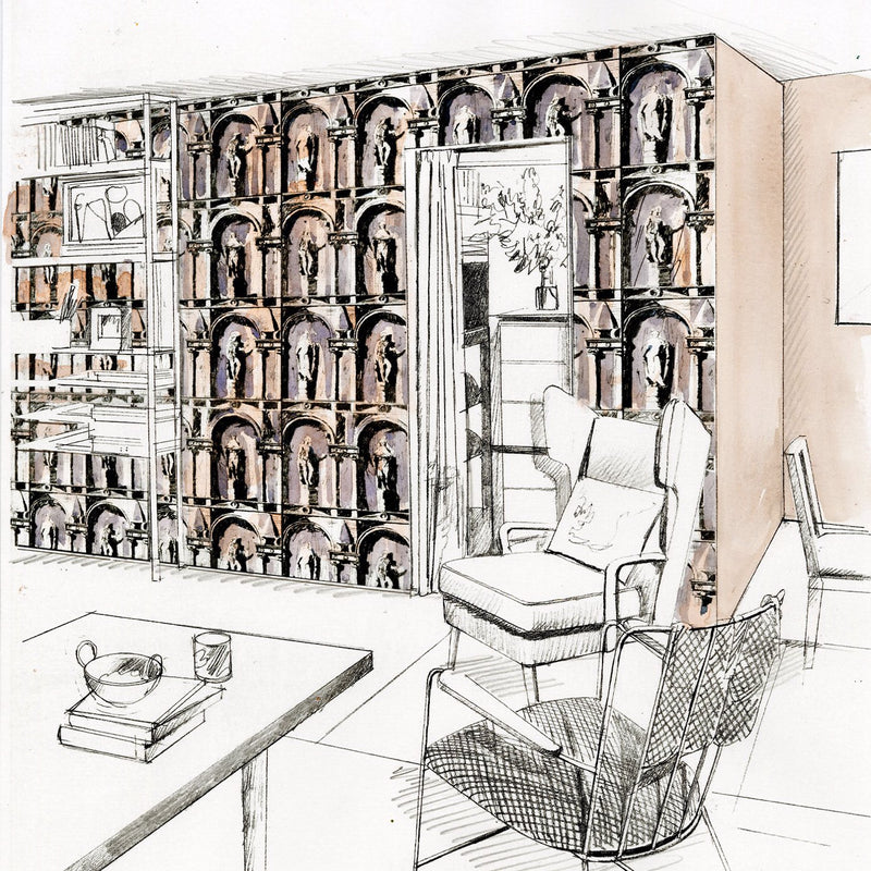 Montacute Wallpaper by Zoffany